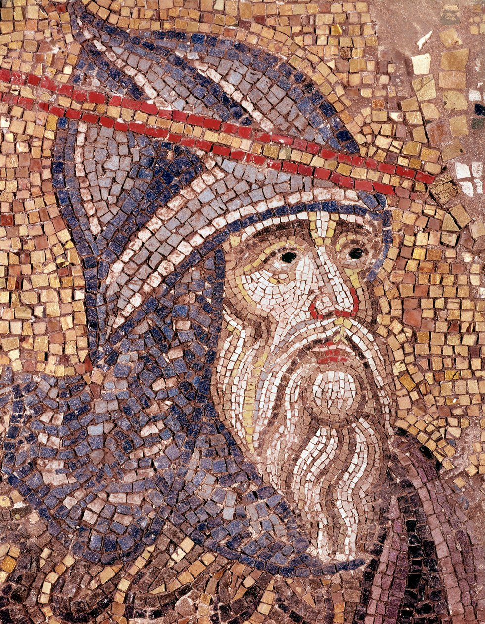 Leder av en soldat (mosaikk av Veneto Byzantine School