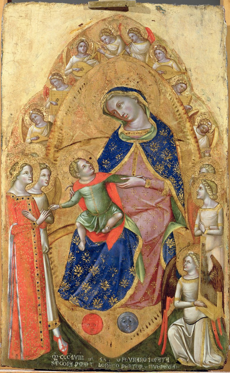 St. Catherines ekteskap, 1358 av Lorenzo Veneziano
