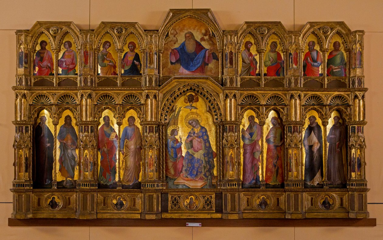 Polyptych of the Annunciation (Lion Polyptych) av Veneziano Lorenzo