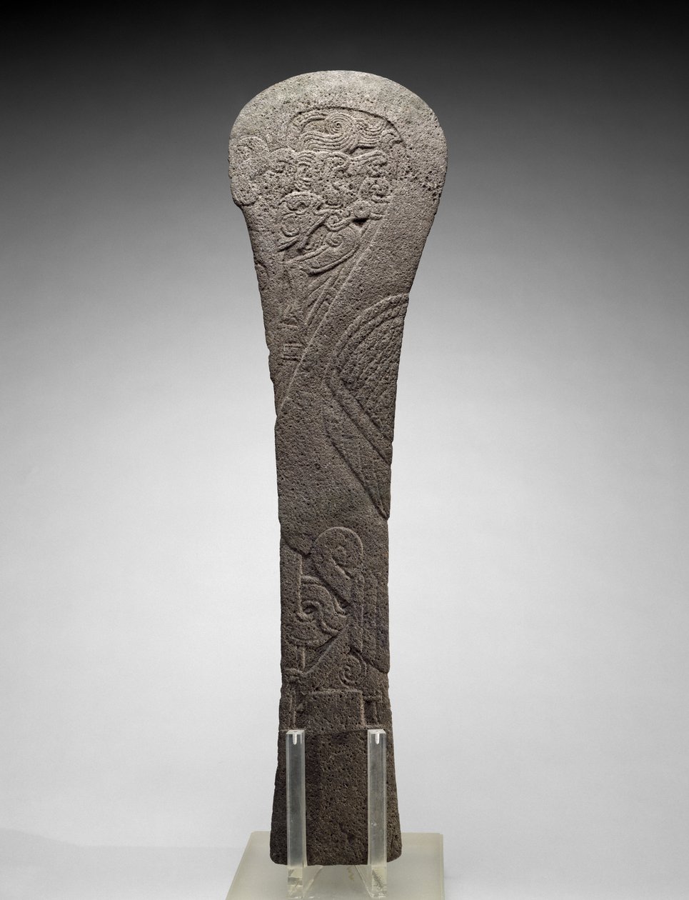 Palma med en vannfugl, 300-1200 e.Kr. (basalt) av Veracruz Veracruz