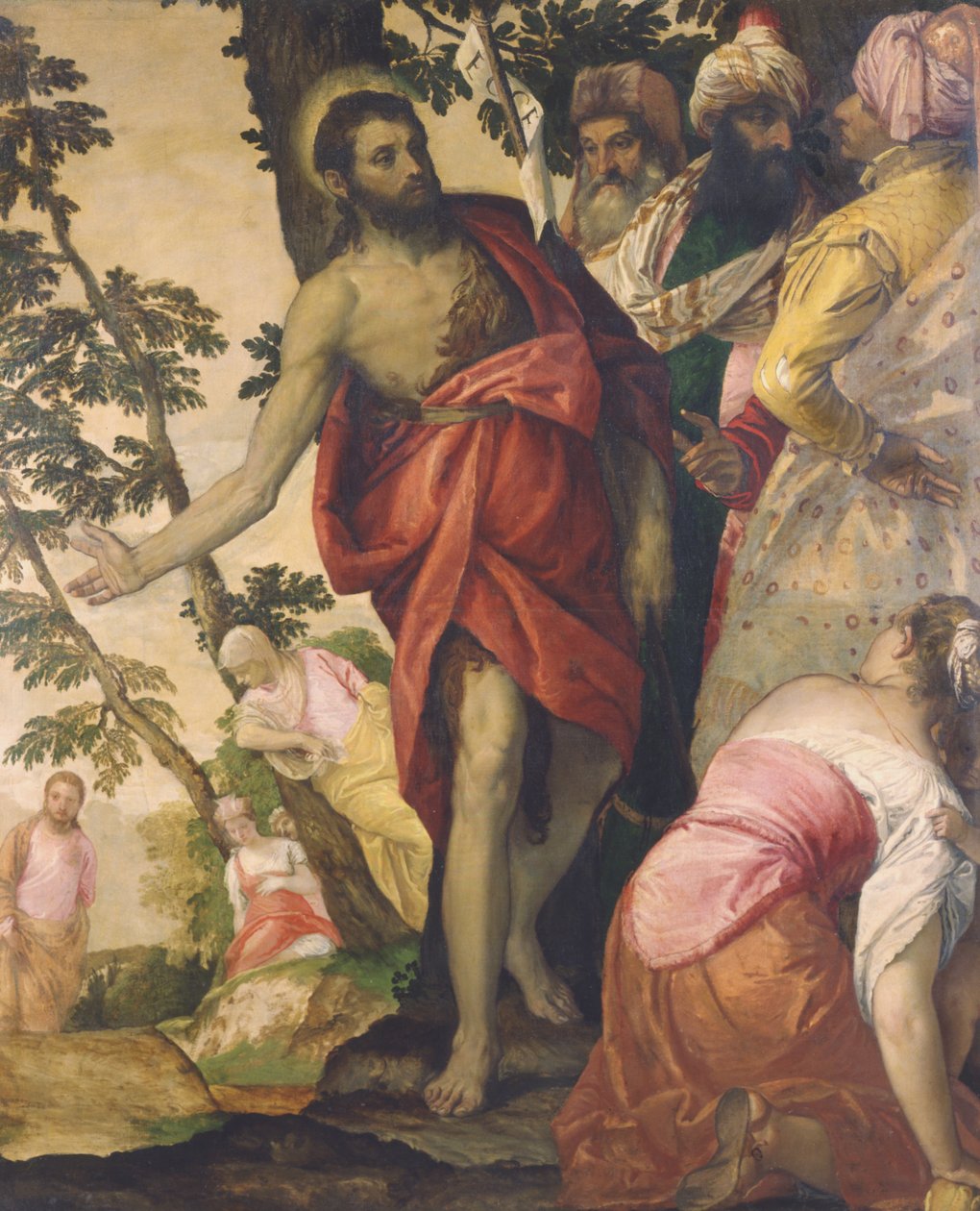 Døperen Johannes forkynner av Paolo Veronese