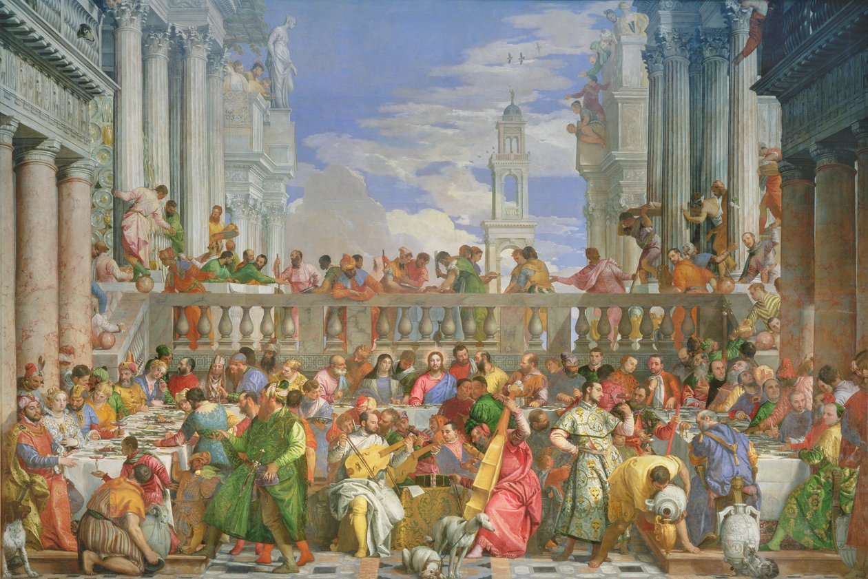 The Marriage Feast at Cana, ca. 1562 (se også 99619-20) av Paolo Veronese