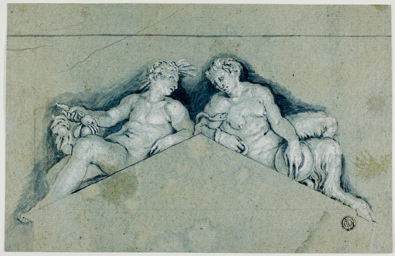 Overdør med allegorisk mannsfigur av Veronese