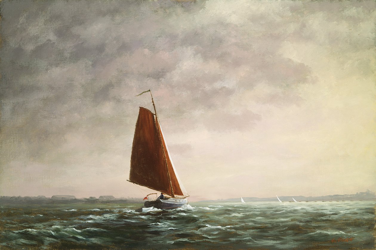 Passerer Squall på Medway (nederlandsk bygget styreyacht) av Vic Trevett