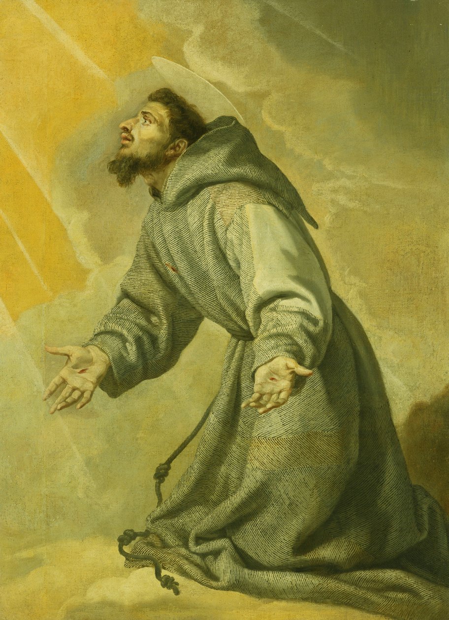 Saint Francis mottar Stigmata, av Vicente Carducho
