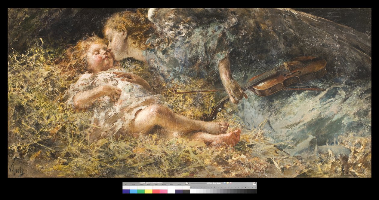 The Musician Angel, 1900 av Vicenzo Irolli