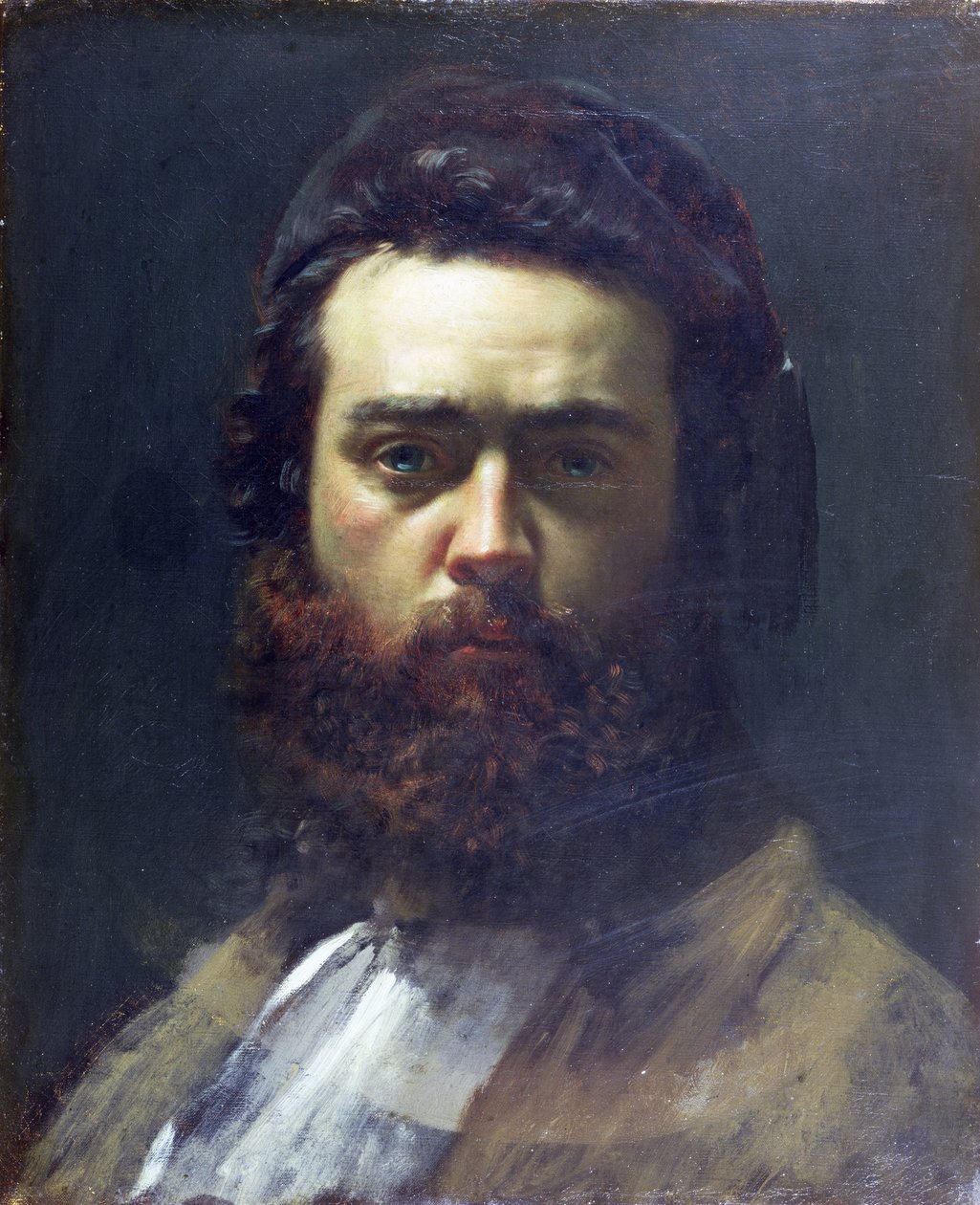 Selvportrett som ung mann av Victor Francois Eloi Biennoury