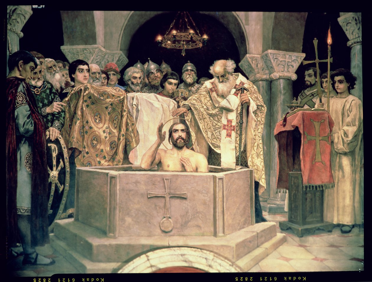 Dåpen til storhertug Vladimir (ca. 956-1015), 1885-96 (veggmaleri) av Victor Mikhailovich Vasnetsov
