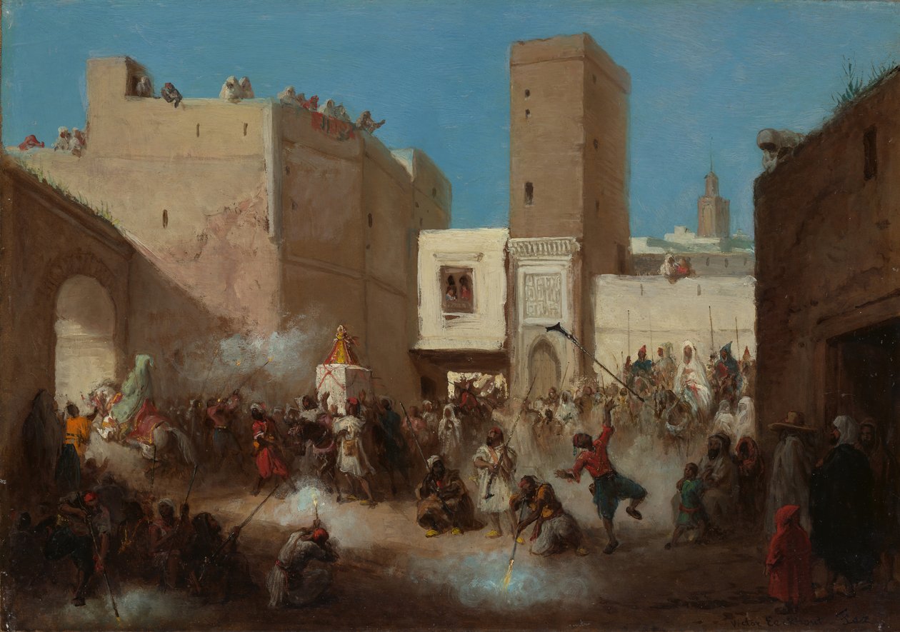Bryllupsprosesjon. av Victor Eeckhout