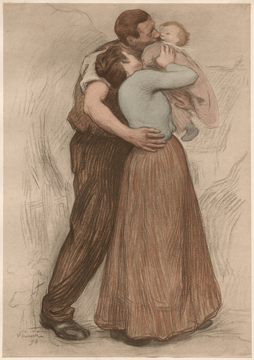 Kysset, 1898. av Victor Emile Prouve