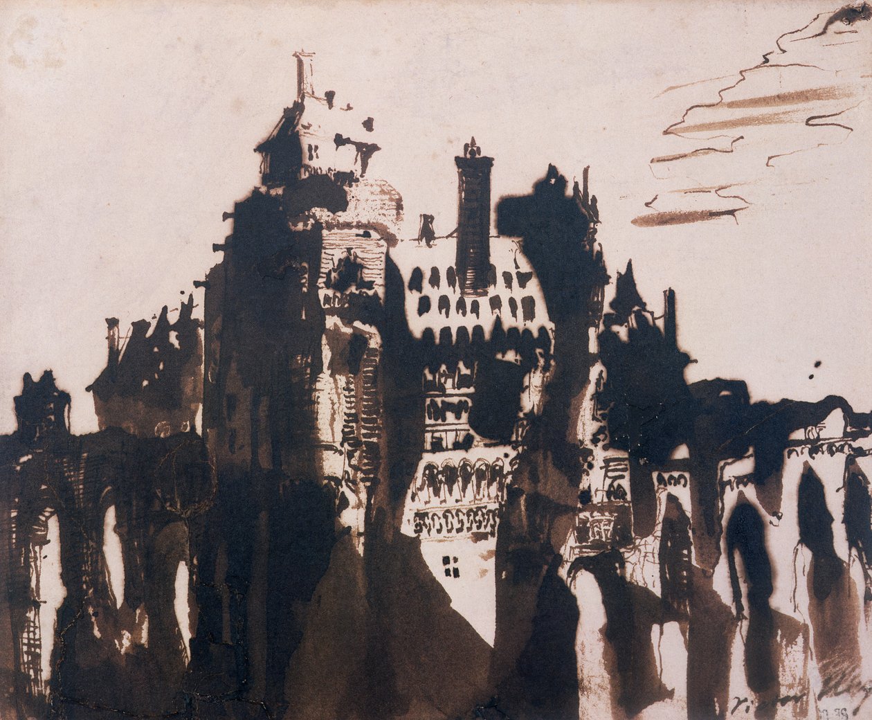 Chateau befestet av to broer av Victor Hugo