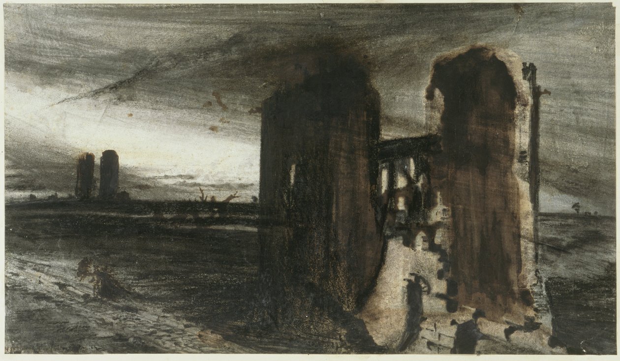 Ruiner i et landskap, 1870 av Victor Hugo