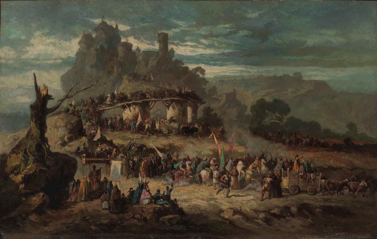 Korsfarernes avgang, 1863. av Victor Nehlig