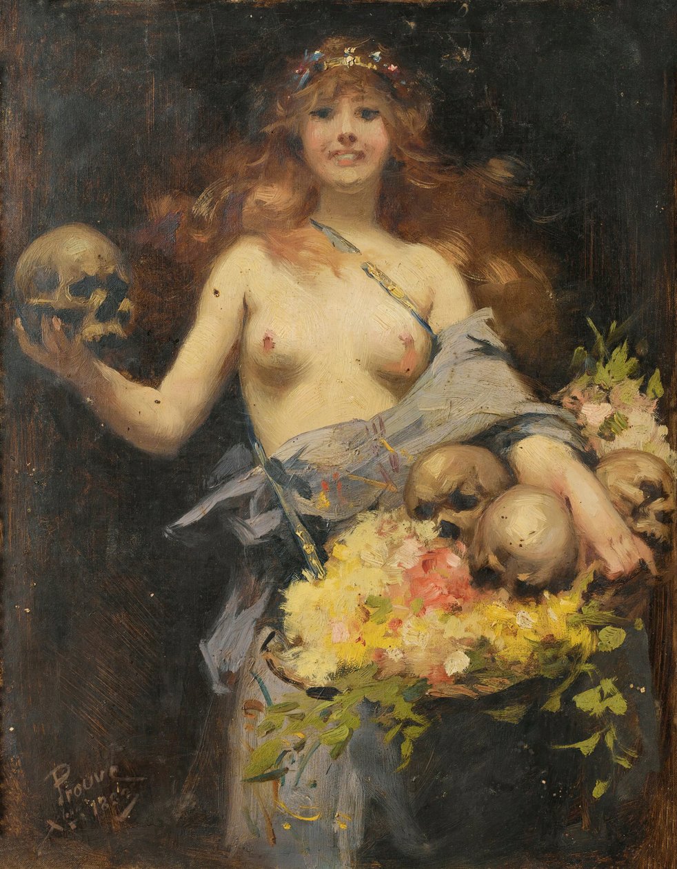 Blomsterselgeren, 1882. av Victor Prouvé