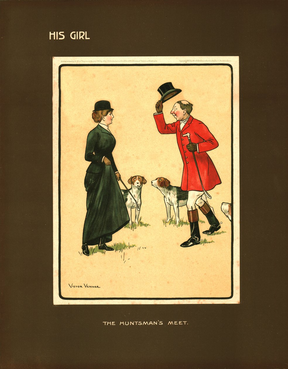 Jenta hans, The Huntsmans Meet. av Victor Venner