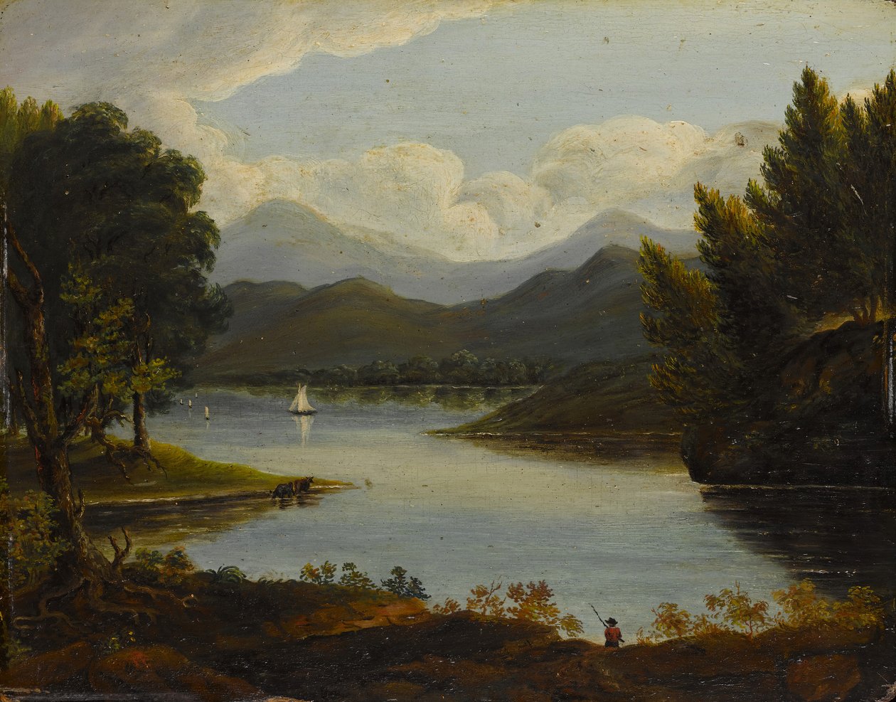 Hudson River Scene, 1830-50. av Victor de Grai