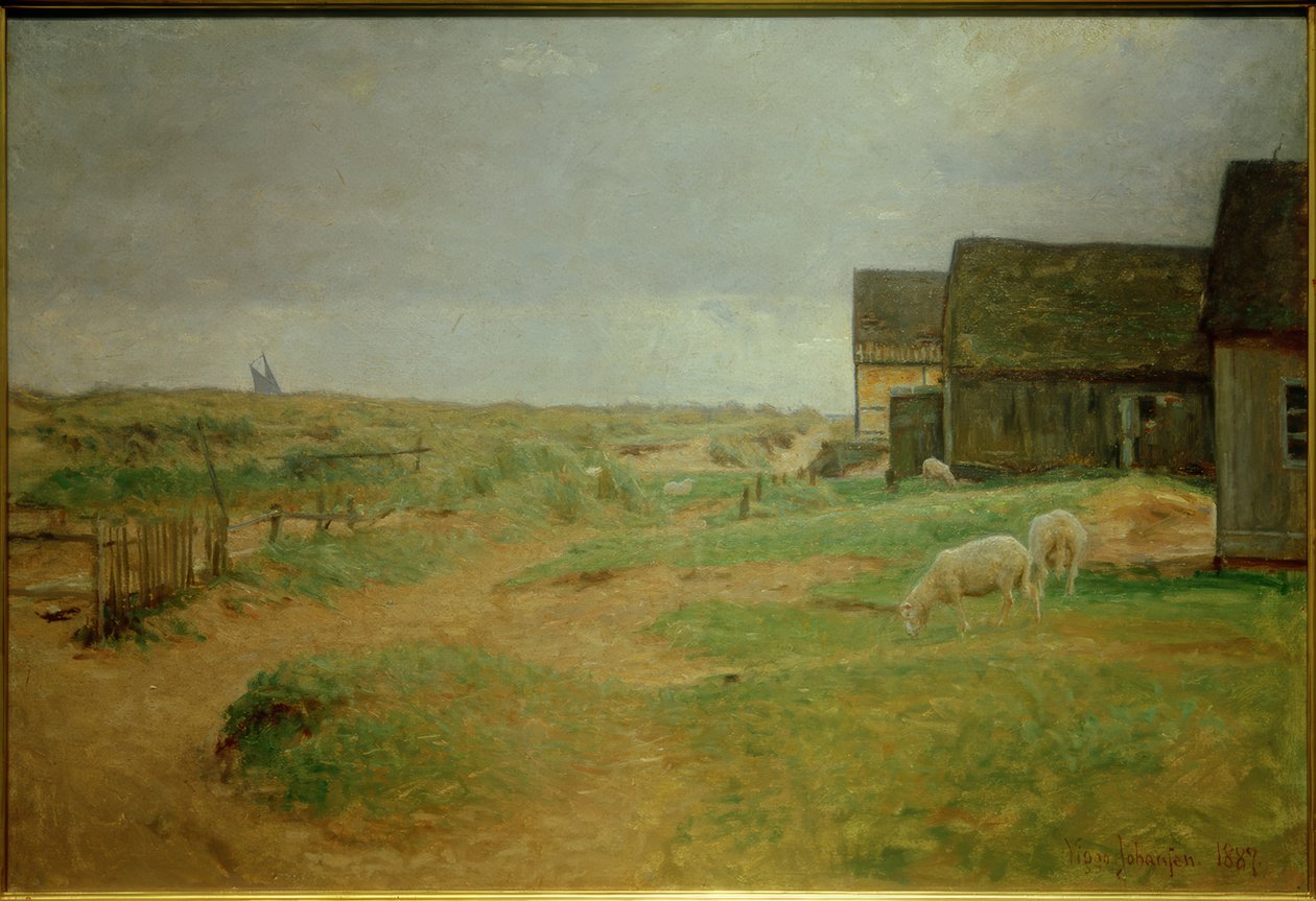 Gamle hus i Skagen av Viggo Johansen