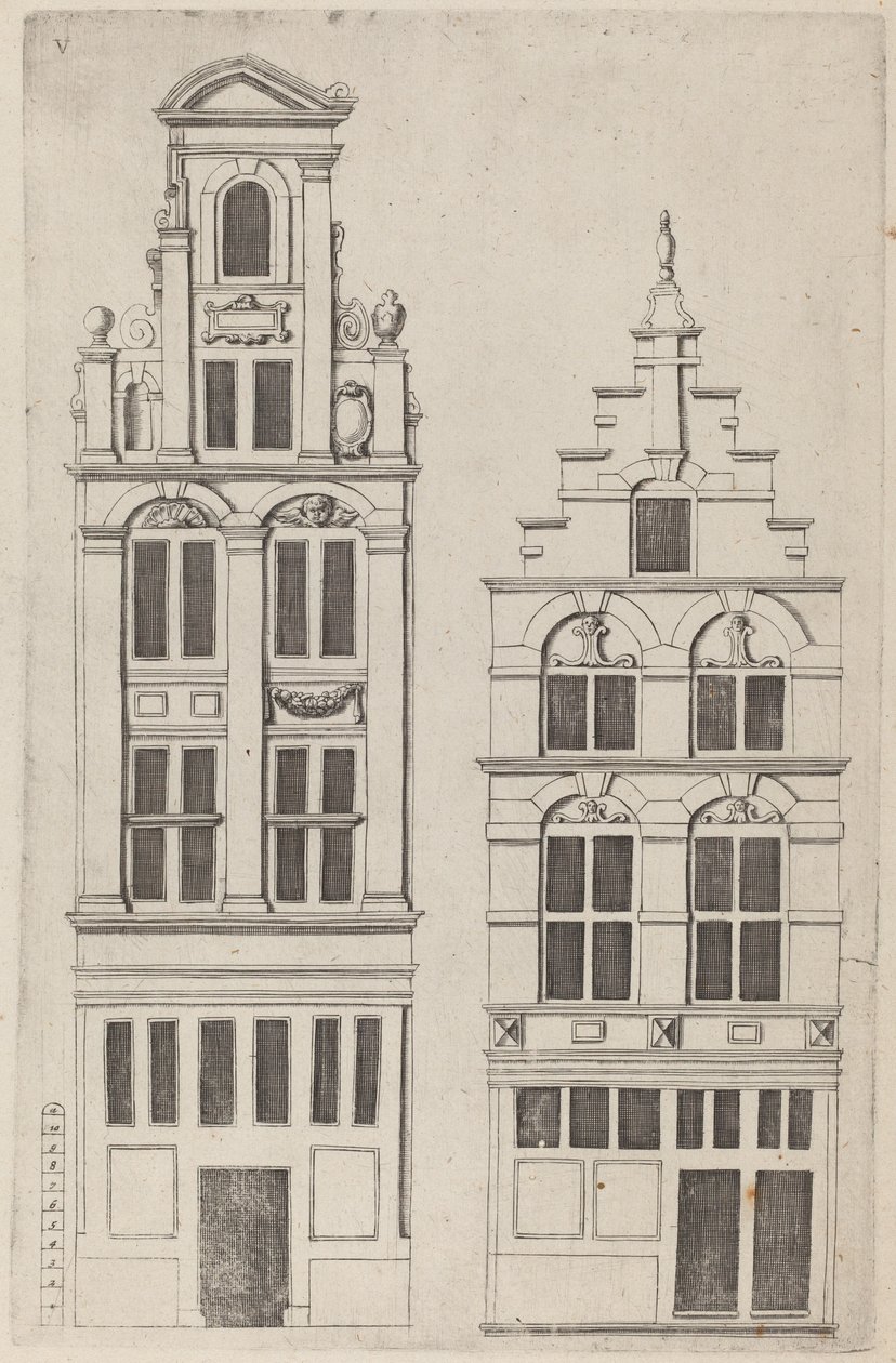 Nederlandsk fasadehøyde: pl. 5 av Vignola