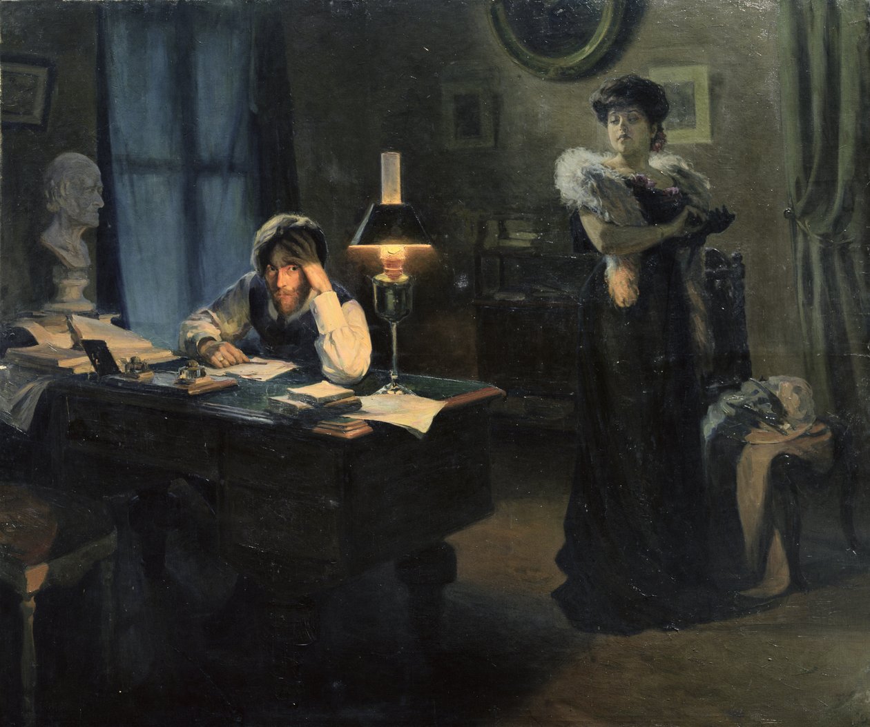 The Strangers, 1908 av Viktor Bogdanovich Aden