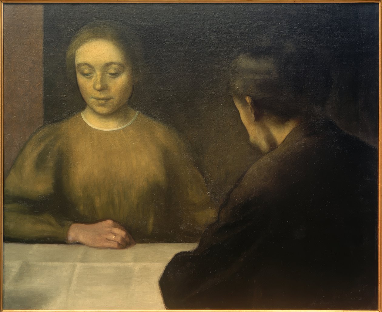 Ekteparet Hammershöi av Vilhelm Hammershoi