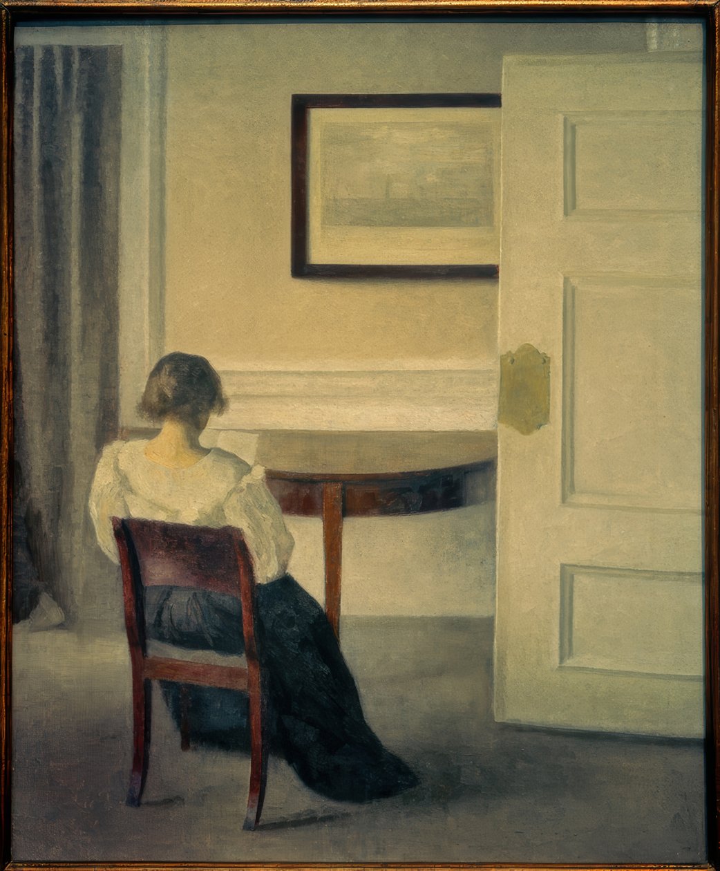 Interiør, 1893 av Vilhelm Hammershoi