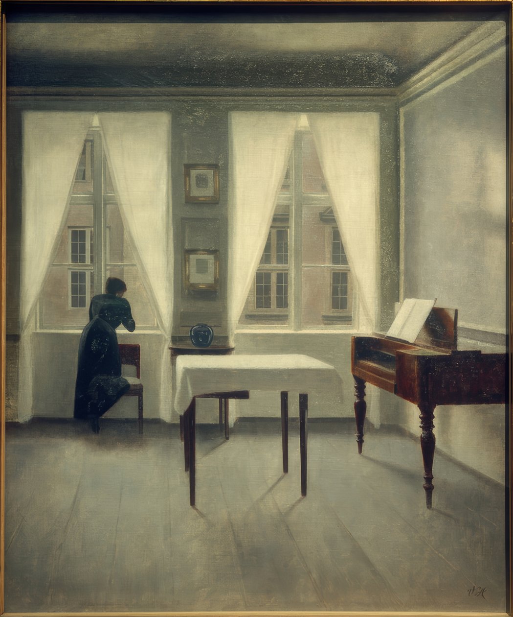 Interiør, Strandgade 30 av Vilhelm Hammershoi