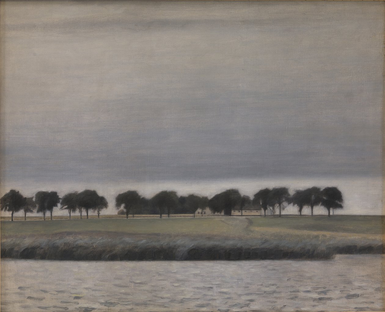 Forstudie for Solregn. Gentoftesjøen, 1903. av Vilhelm Hammershøi