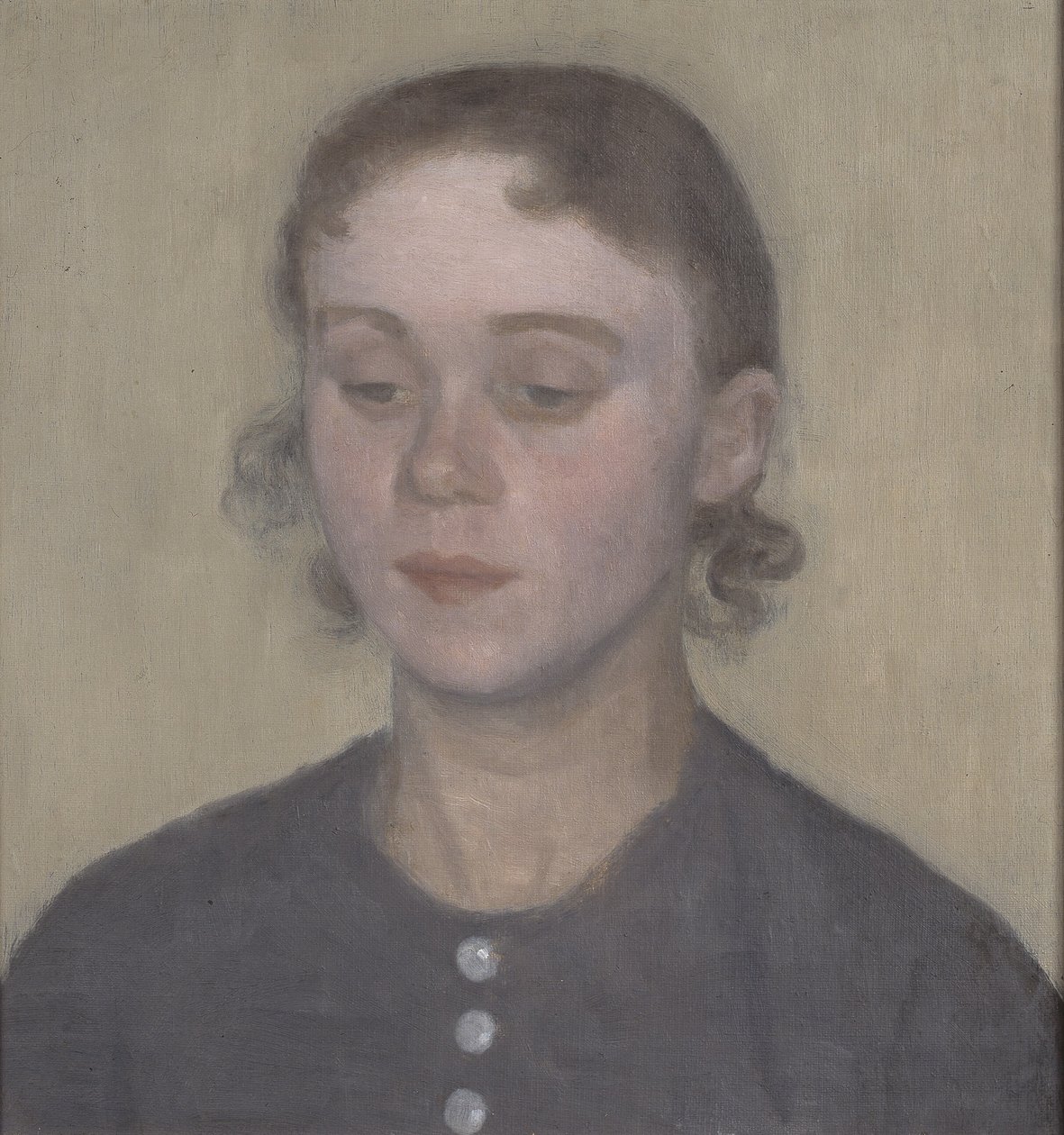 Kunstnerens hustru, Ida Hammershøi, født Ilsted av Vilhelm Hammershøi