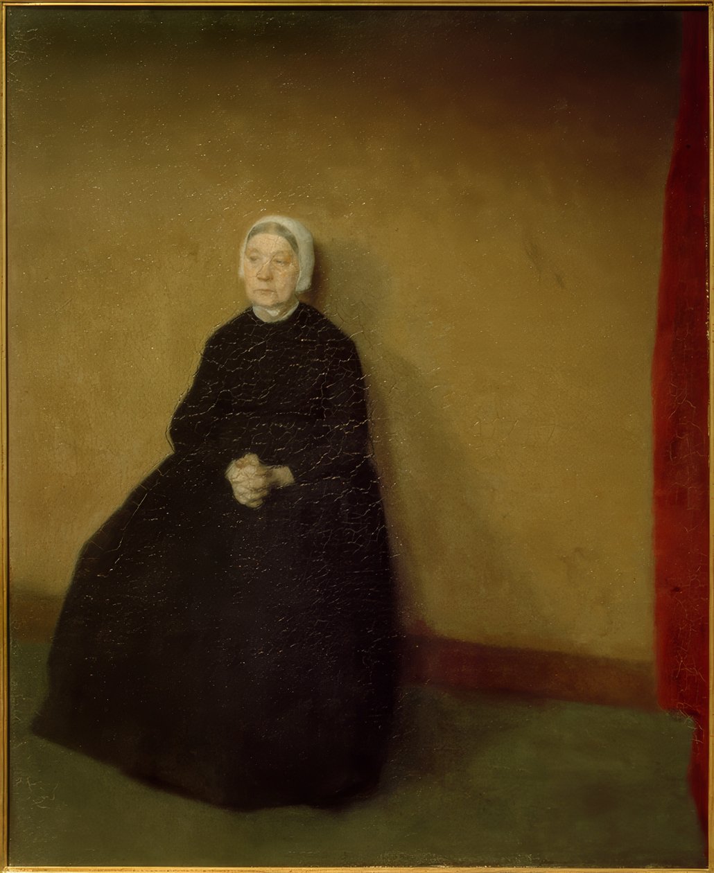 En gammel dame av Vilhelm Hammershoi