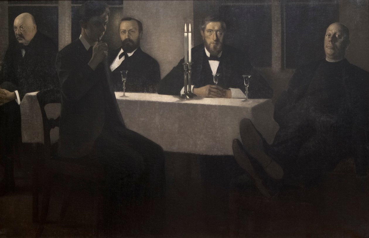 Fem portretter av Vilhelm Hammershoi