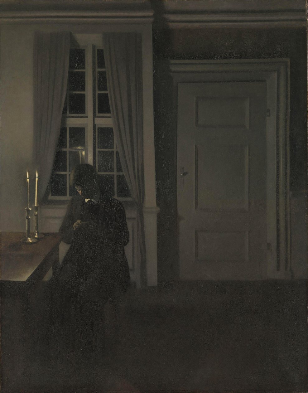 Myntsamleren, 1904 av Vilhelm Hammershoi
