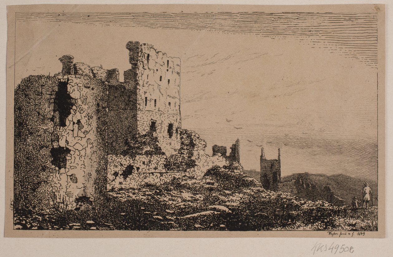 Hammershus på Bornholm av Vilhelm Kyhn