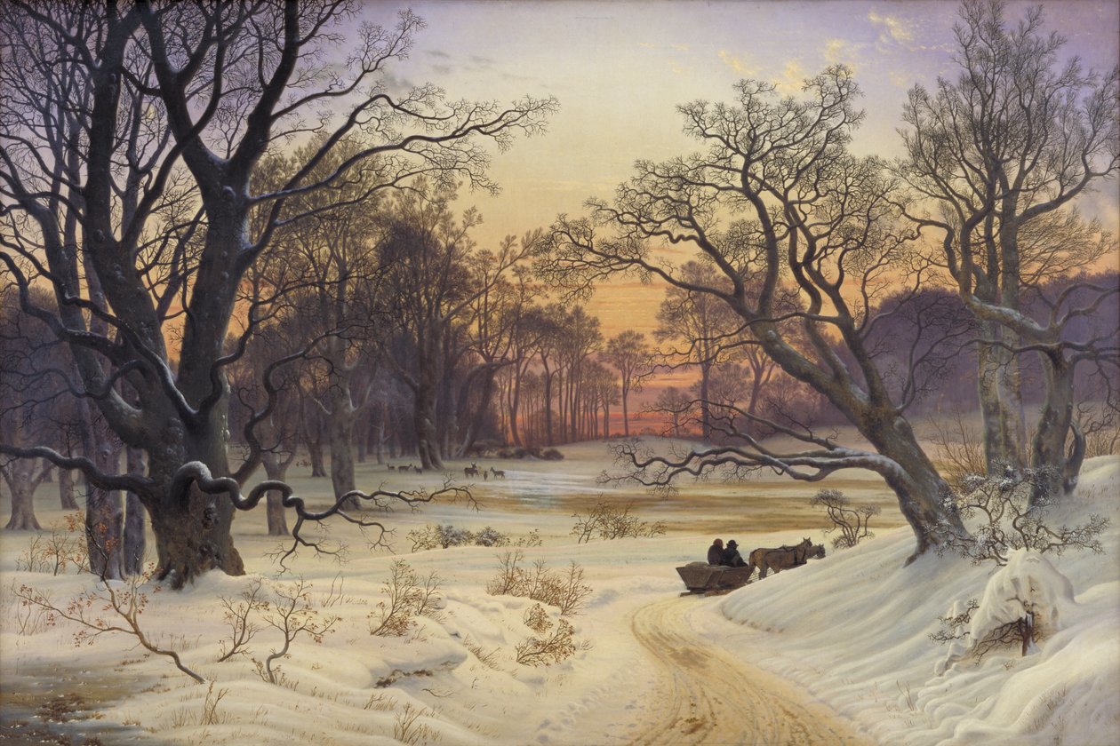 Vinternatt i en skog av Vilhelm Kyhn