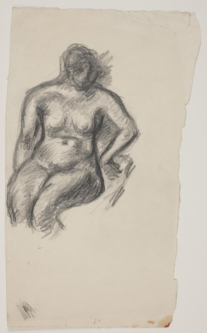 Sittende nakenmodell av Vilhelm Lundstrøm