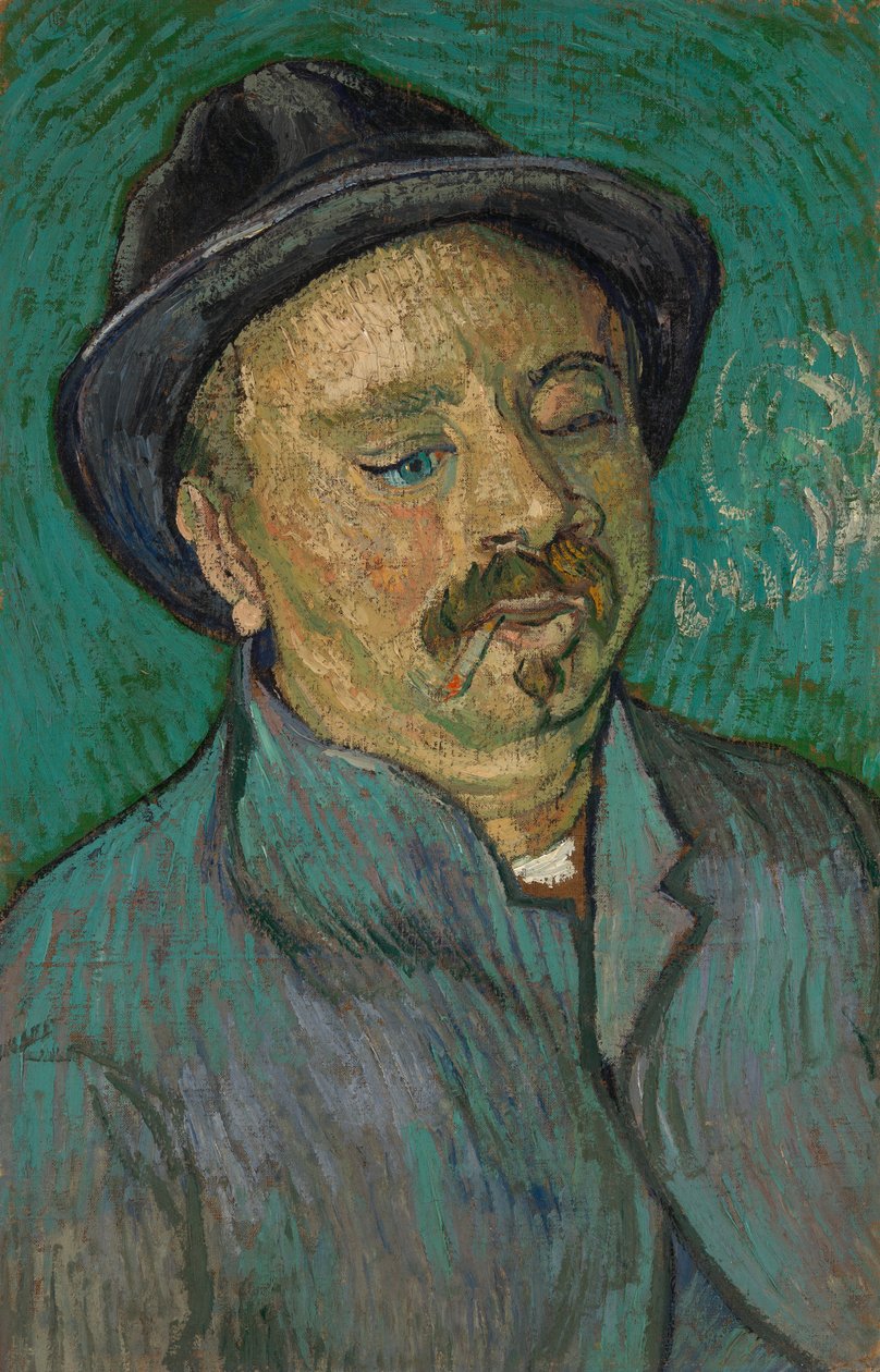 Portrett av en enøyet mann av Vincent van Gogh