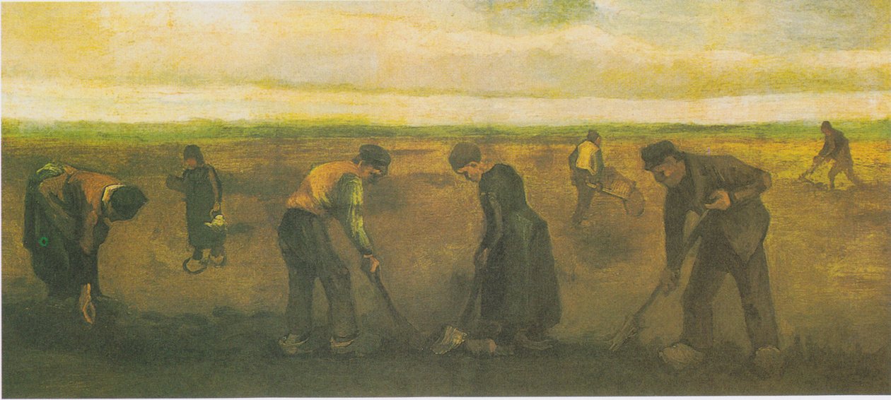 Bønder som planter poteter av Vincent van Gogh