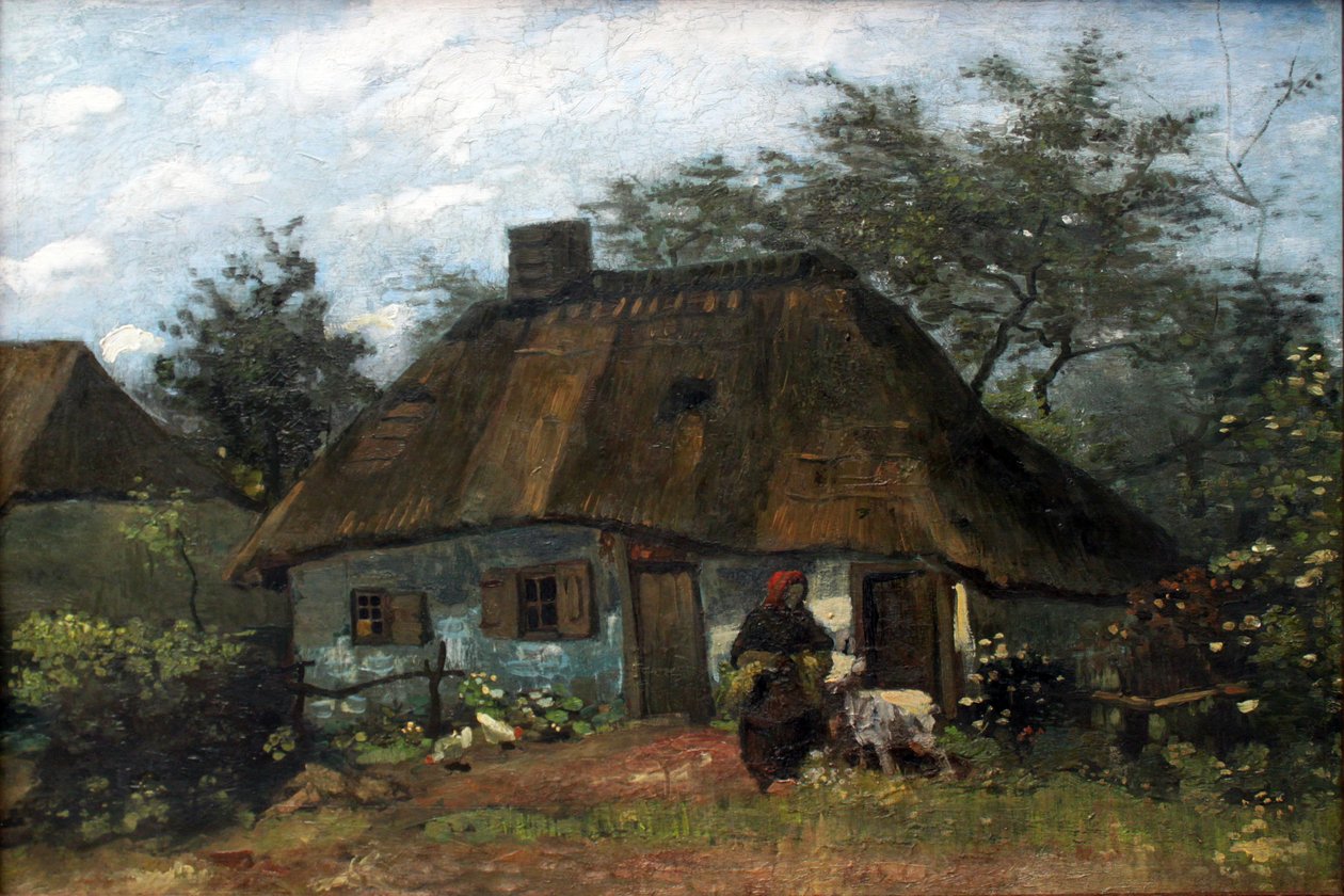 Gårdshus i Nuenen (La Chaumiére) av Vincent van Gogh