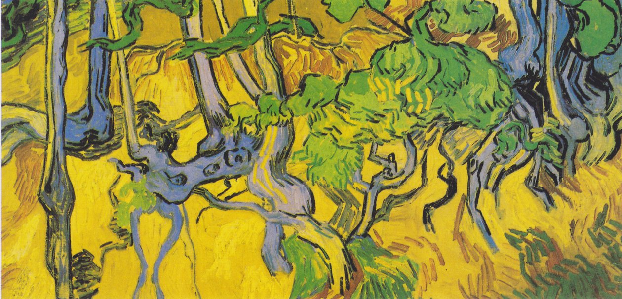 Trerøtter og trestammer av Vincent van Gogh
