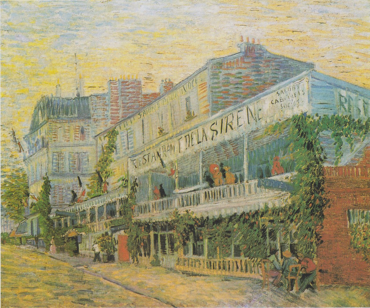 Das Restaurant de la Siréne i Asniéres av Vincent van Gogh