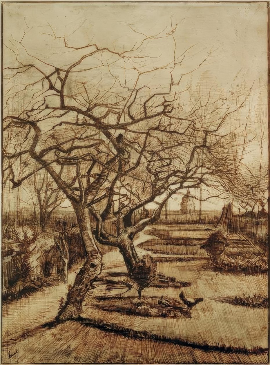 Hagen til prestegården i Nuenen av Vincent van Gogh