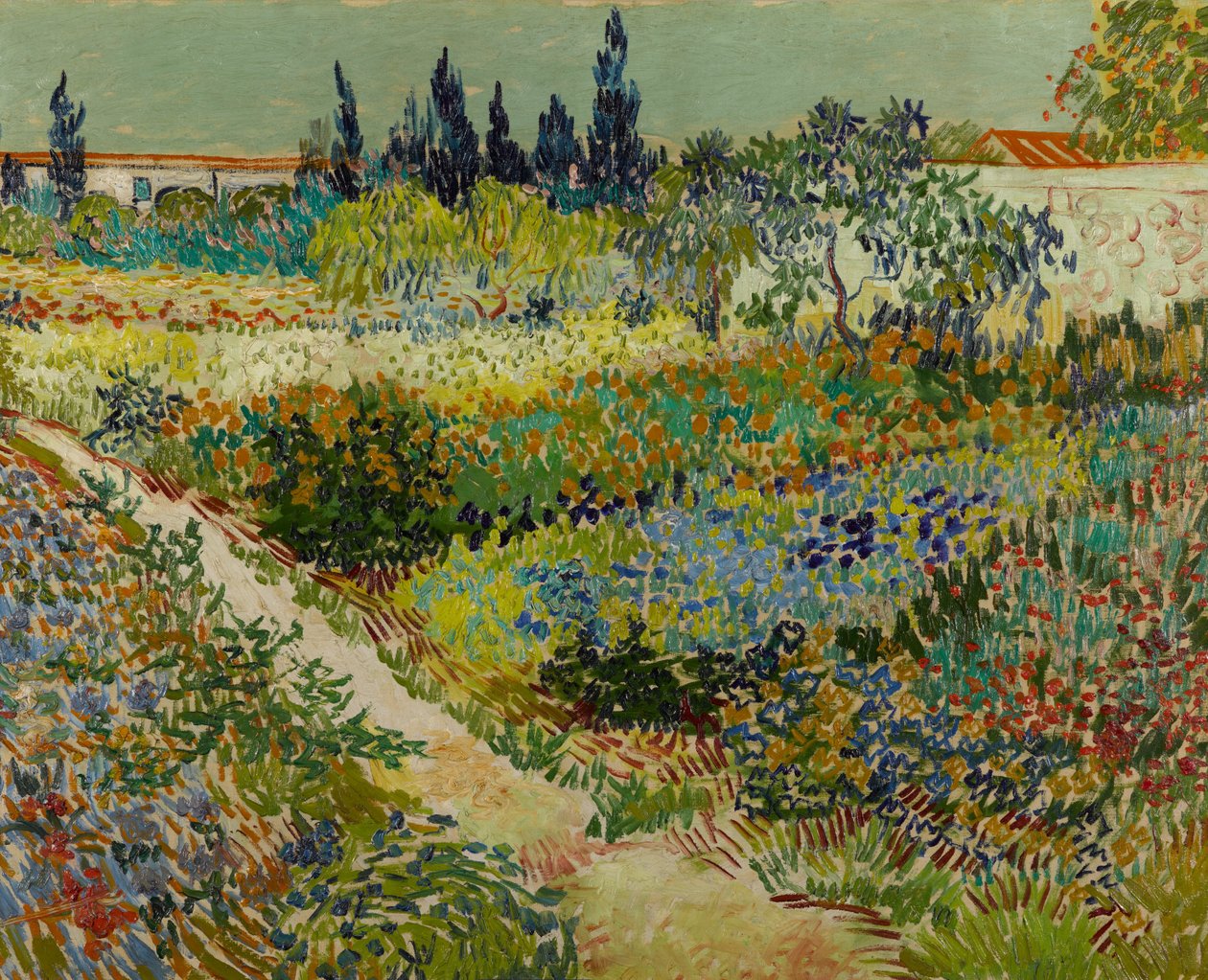 Hage på Arles av Vincent van Gogh