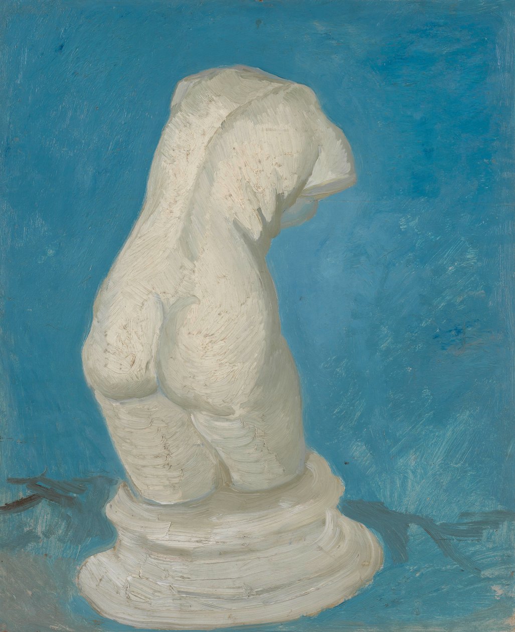 Gips torso (hunn) fra baksiden av Vincent van Gogh