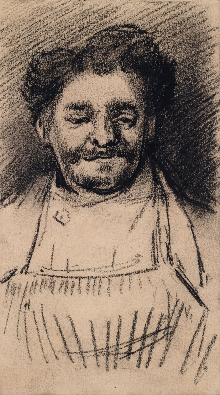 Hodet til en mann av Vincent van Gogh