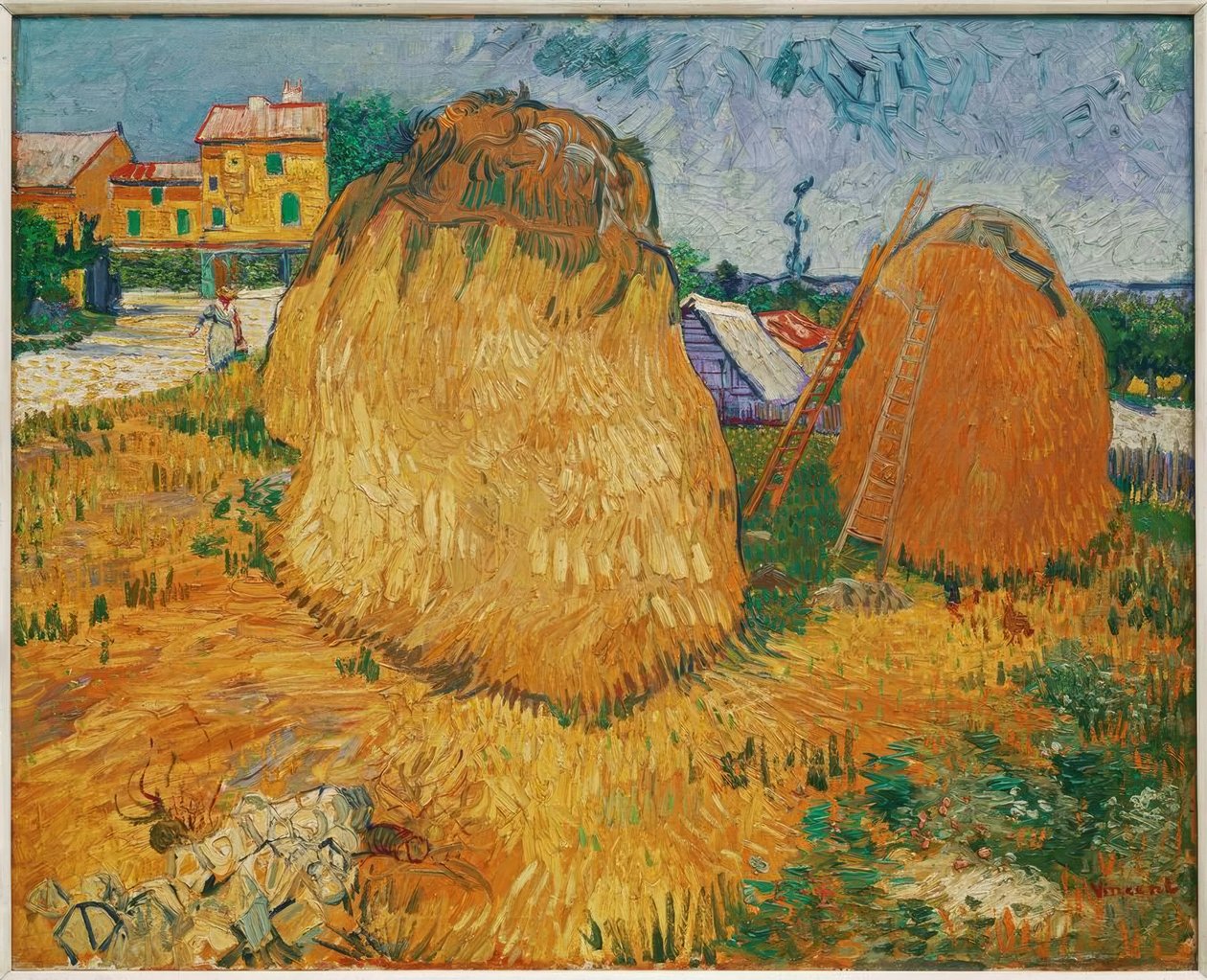Høystakker i Provence av Vincent van Gogh
