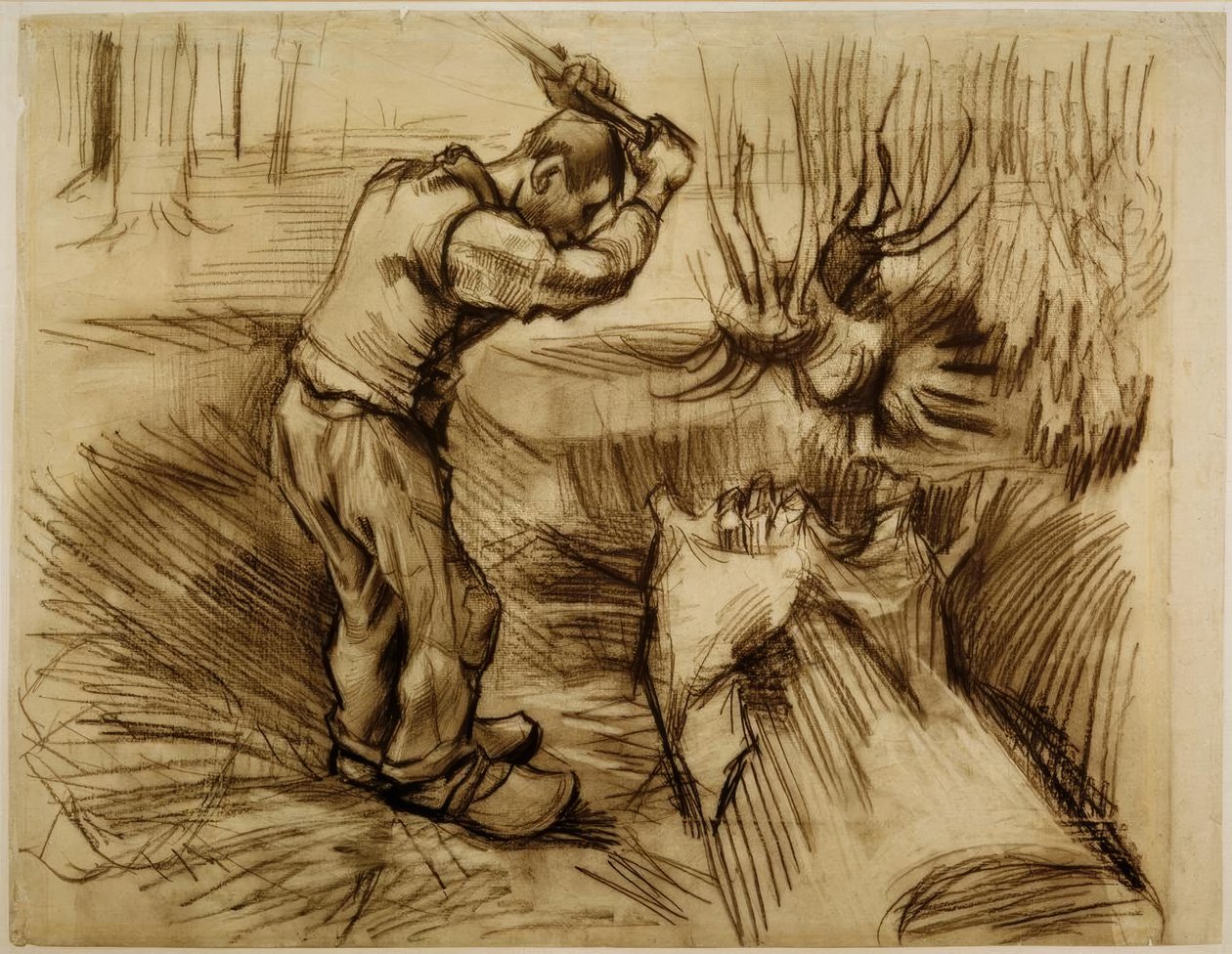 tømmerhugger av Vincent van Gogh