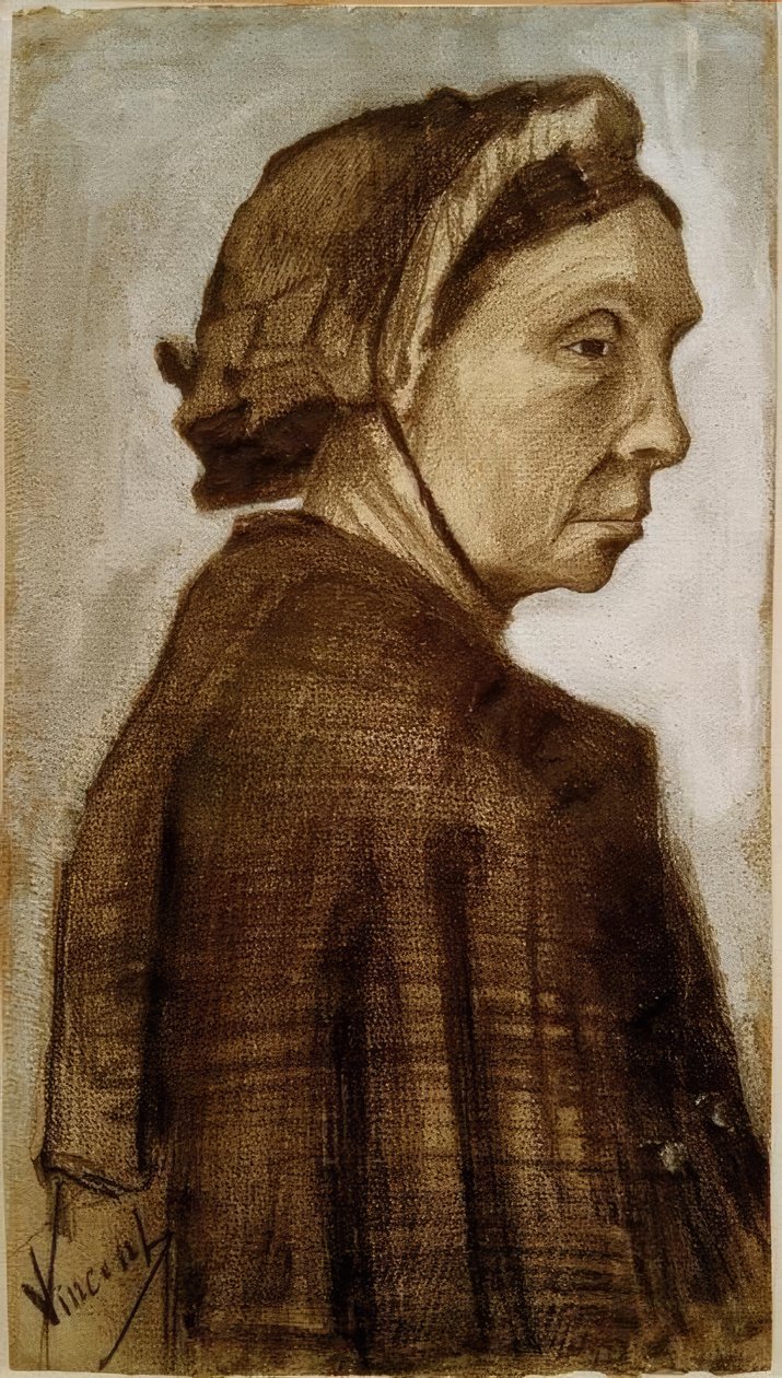 Hodet til en kvinne av Vincent van Gogh