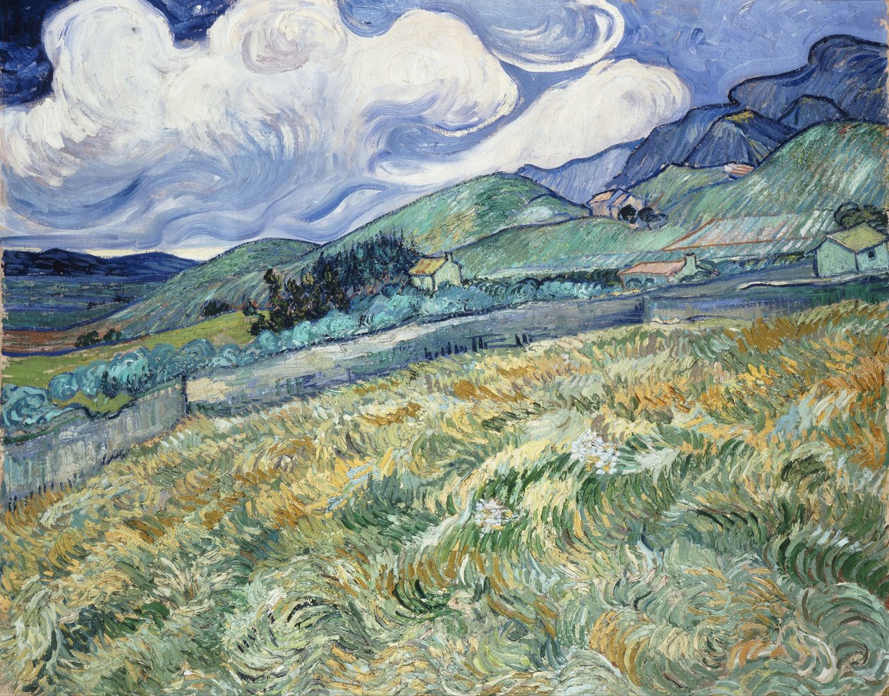 Landskap fra Saint-Rémy av Vincent van Gogh
