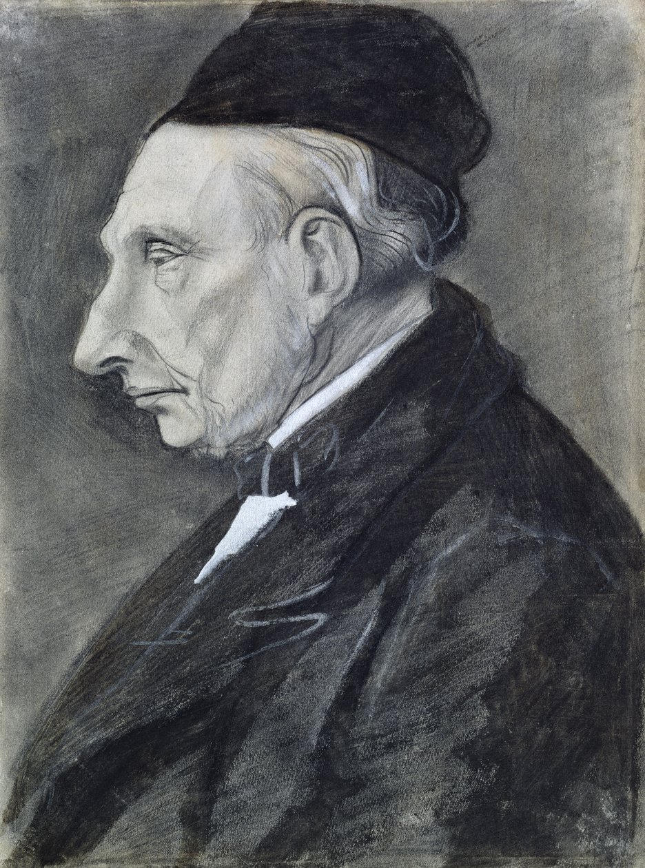 Portrett av kunstnerens bestefar, 1881 (kull på papir) av Vincent van Gogh