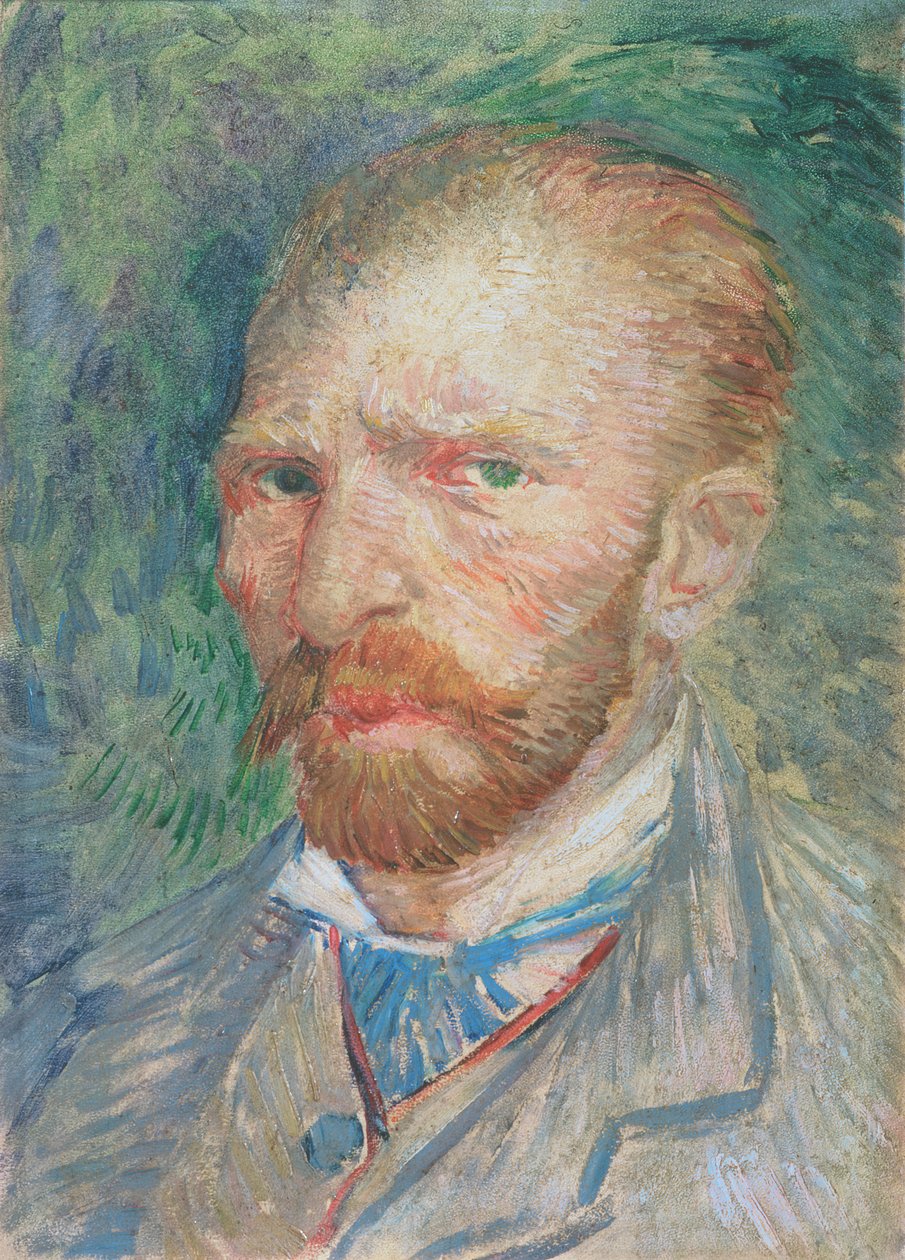 Selvportrett, 1887 (olje på papir) av Vincent van Gogh