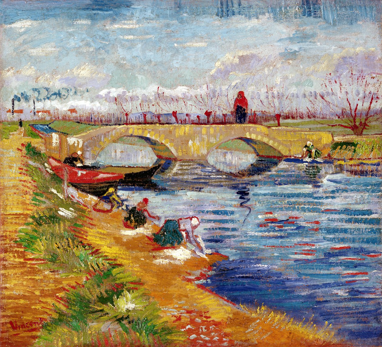Gleize-broen over Vigneyret-kanalen, nær Arles av Vincent van Gogh